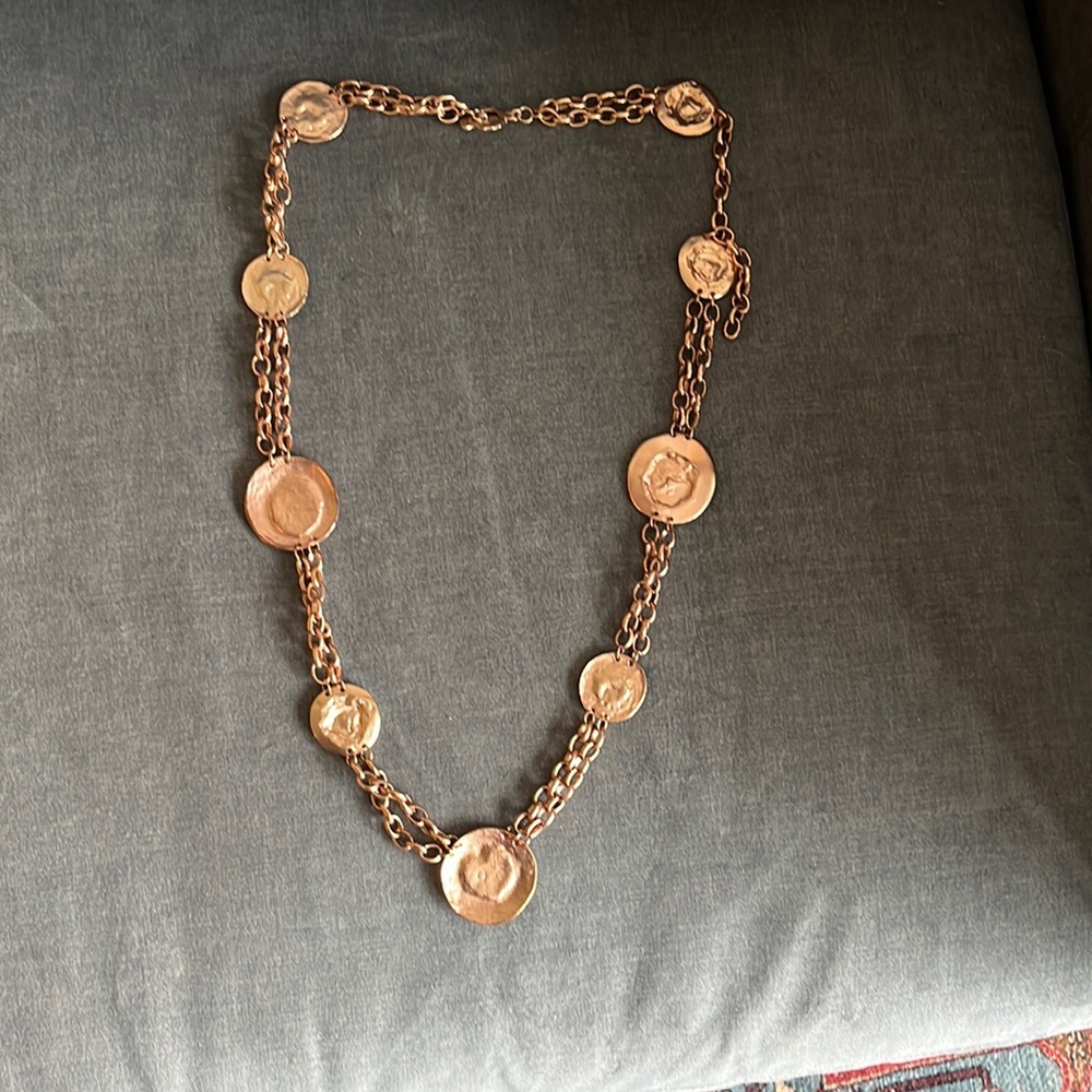 Rose Gold Metal Necklace